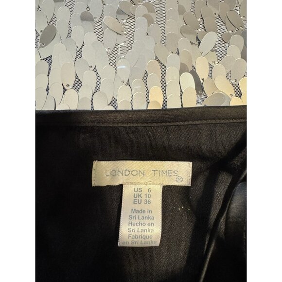 London Times Sequin Dress 6 Stretch Dancing Wedding Party Cruise Holiday NEW - Picture 7 of 11